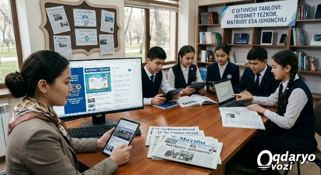 INTERNET TEZKOR, MATBUOT ESA ISHONCHLI:    O'QITUVCHI TANLOVI QANDAY BO'LISHI KERAK?